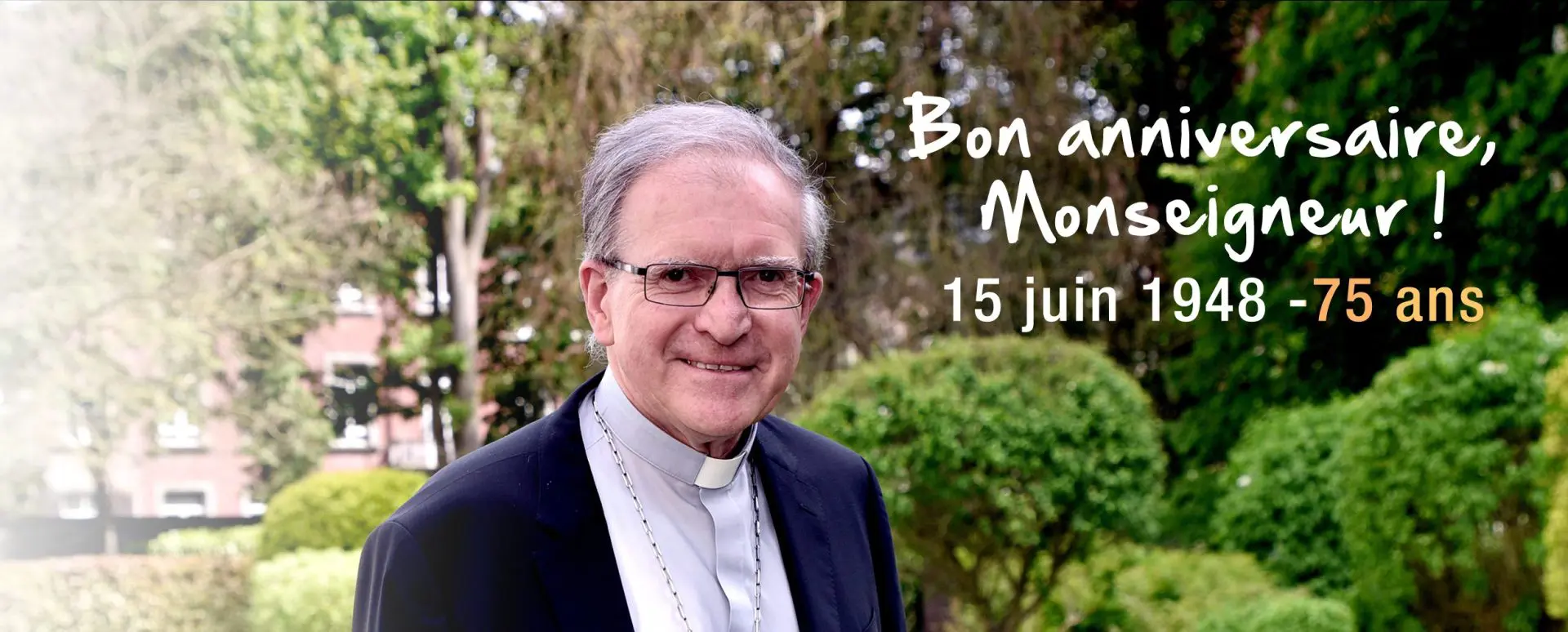Mgr Pierre Warin a 75 ans, heureux anniversaire !