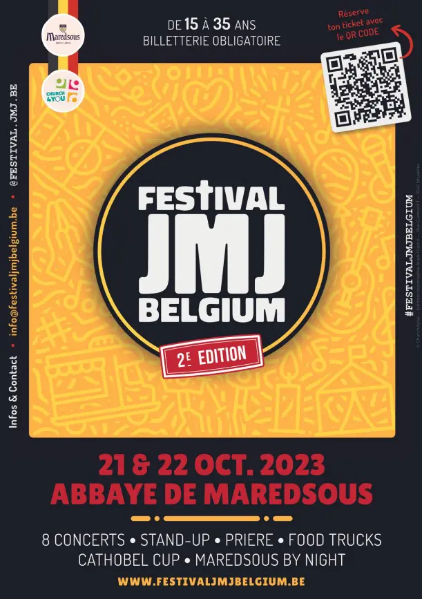 Le Festival JMJ Belgium : réservez vos billets !