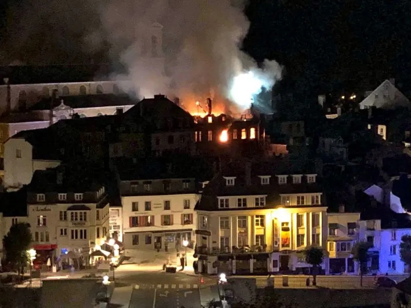 Le presbytère de Bouillon ravagé par un incendie