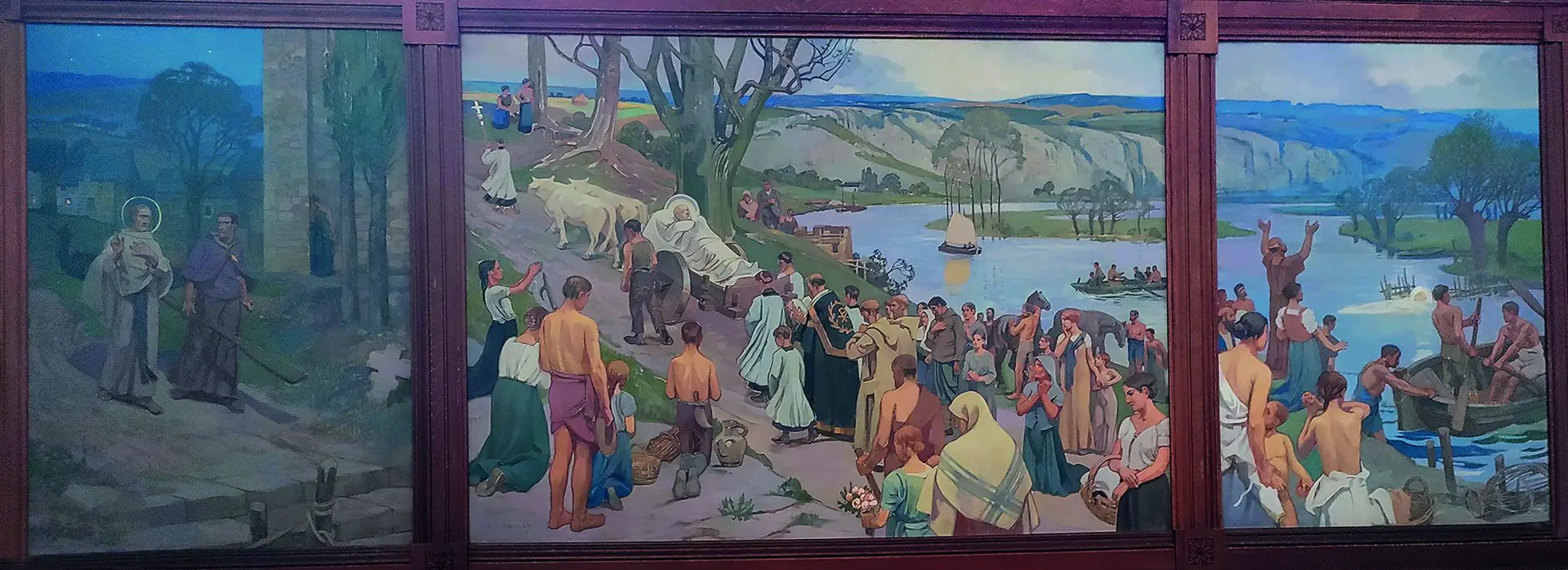 Sur les traces de saint Walhère de Bouvignes à Onhaye en passant par Hastière