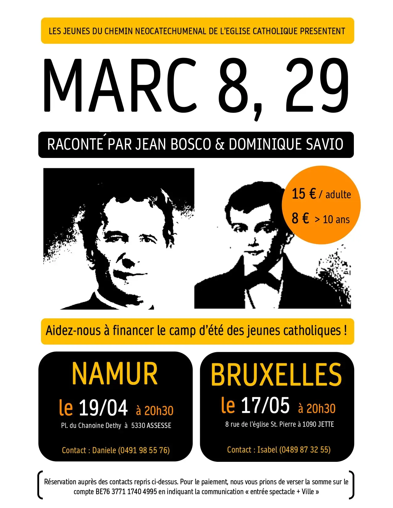 Assesse : Saints Jean Bosco et Dominique Savio racontent…
