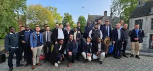 Séminaristes brugeois et séminaristes du Grand Séminaire Francophone de Belgique ont eu la journée pour mieux faire connaissance. (c) Elisabeth Deshayes