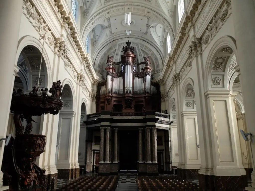 Grand-orgue de la cathédrale Saint-Aubain. © Service médias – Diocèse de Namur.