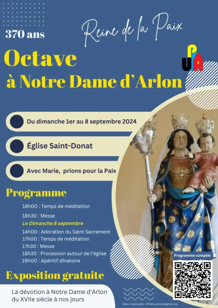 Affiche de l'Octave à Notre Dame d'Arlon