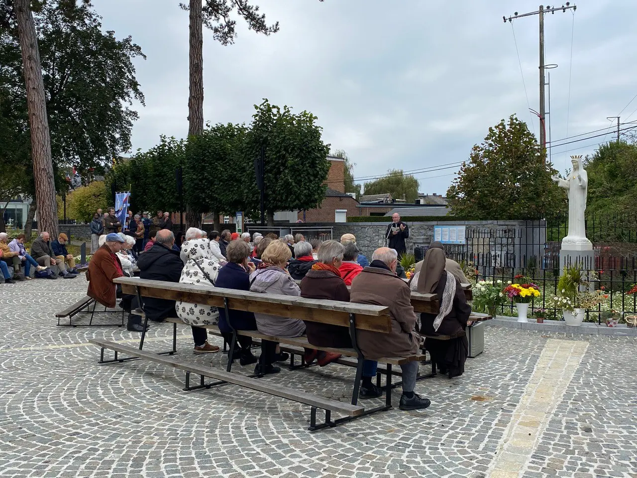 Rassemblement des pèlerins à Beauraing le 6 octobre 2024