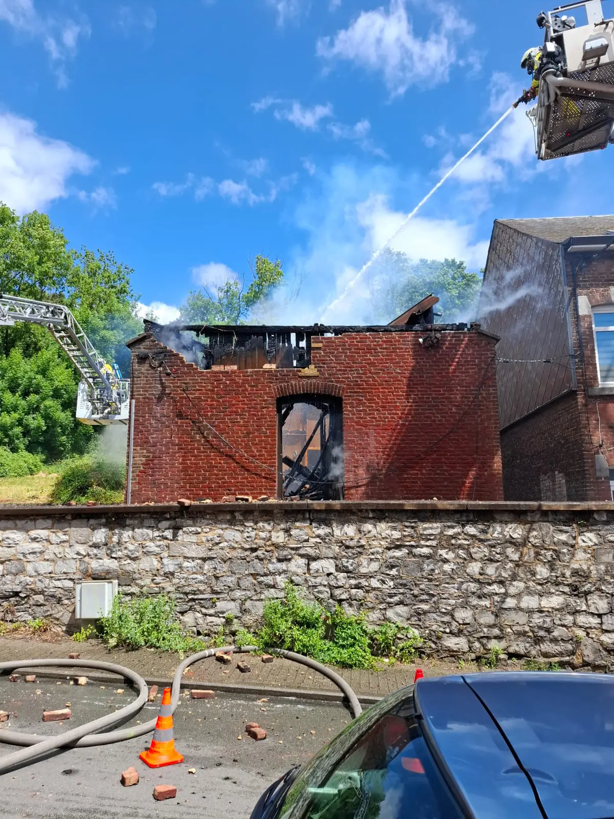 A Namur, la chapelle du Sacré-Cœur détruite par le feu