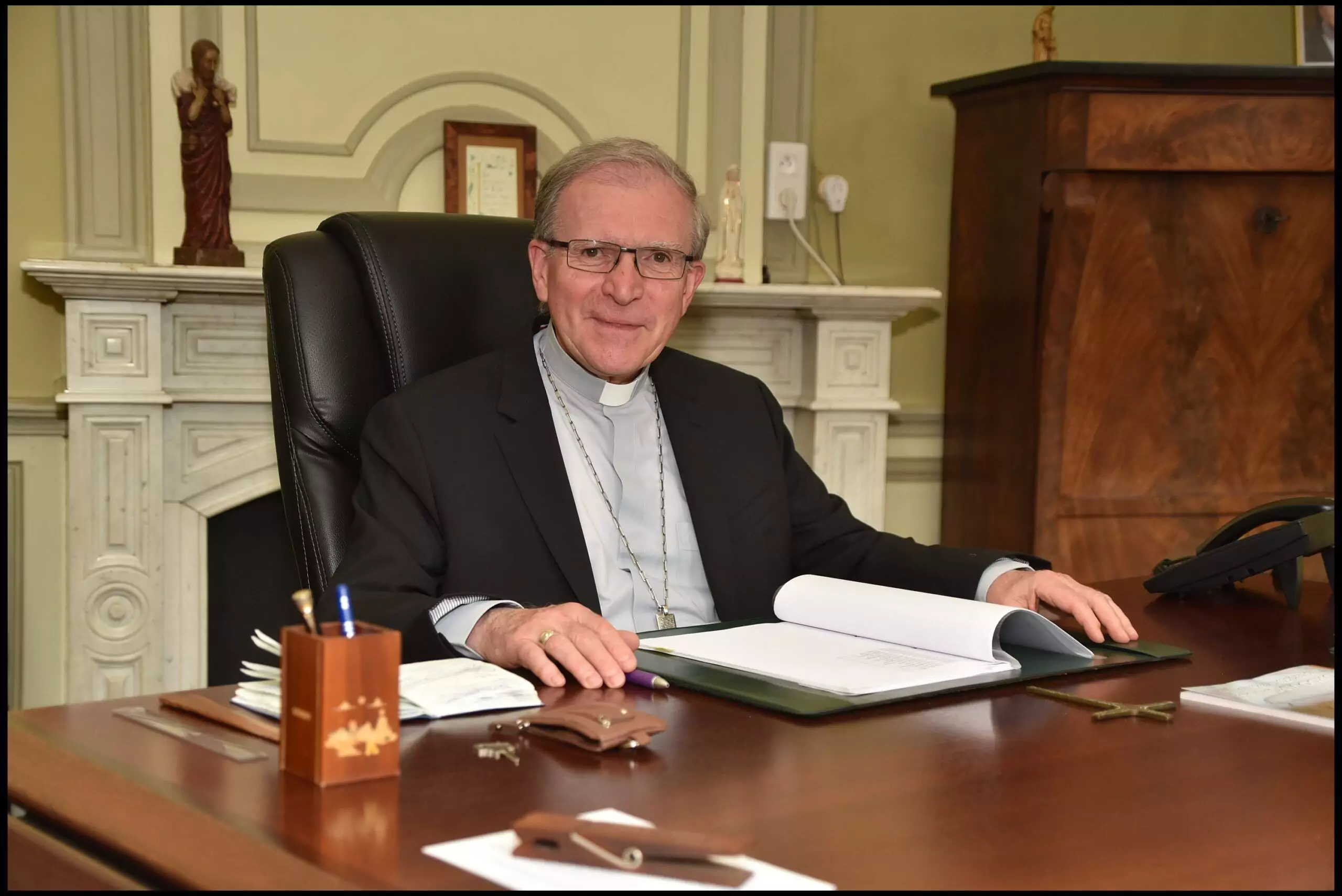 Mgr Pierre Warin, un évêque soulagé