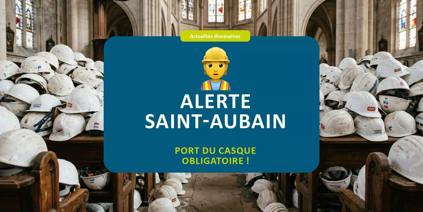 Port du casque pour tout le monde ! Semaine Sainte à la cathédrale de Namur