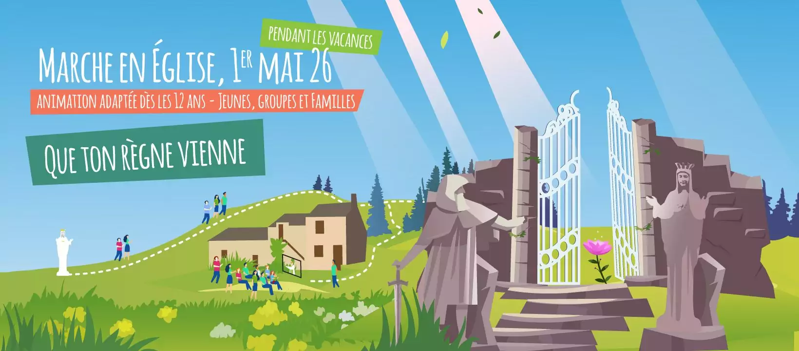 La marche de Beauraing avec le Service Jeunes du diocèse de Namur : une aventure pour découvrir le Royaume