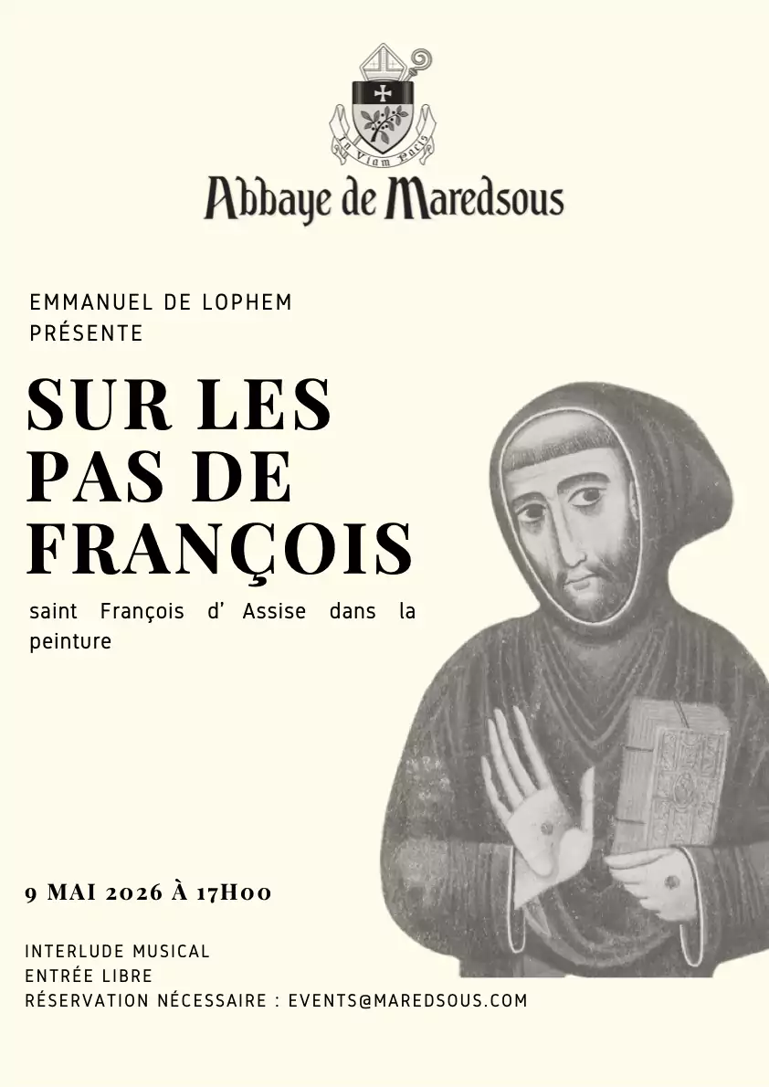 Conférence « Sur les pas de François » à Maredsous