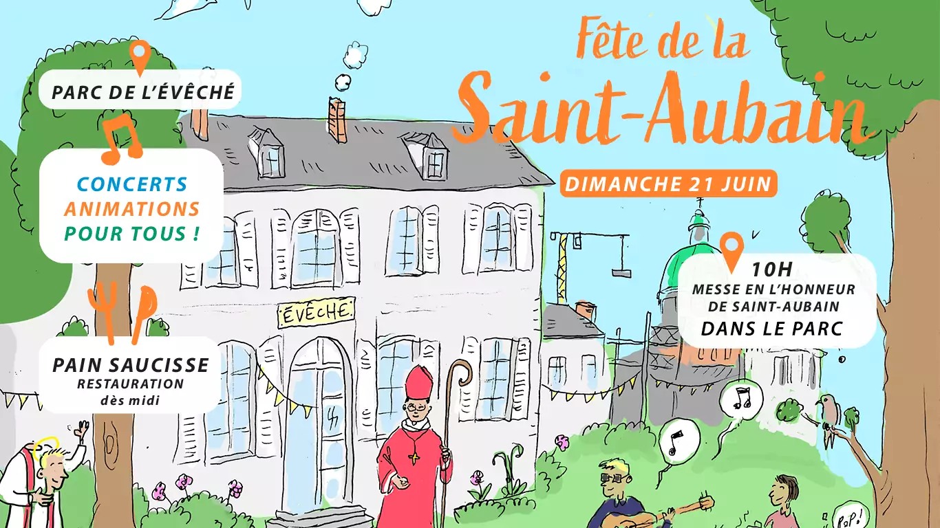Viens célébrer saint Aubain pour les Fêtes de la Musique !