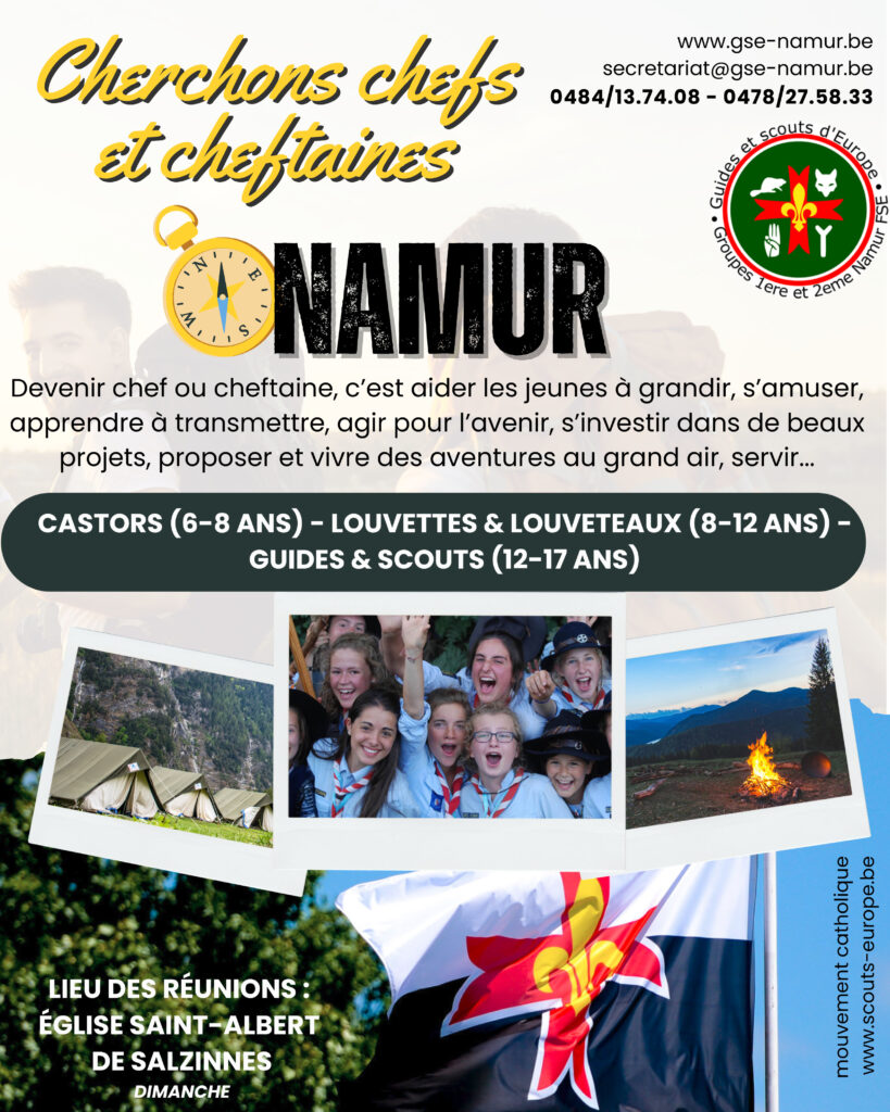 Cherchons chefs et cheftaines
